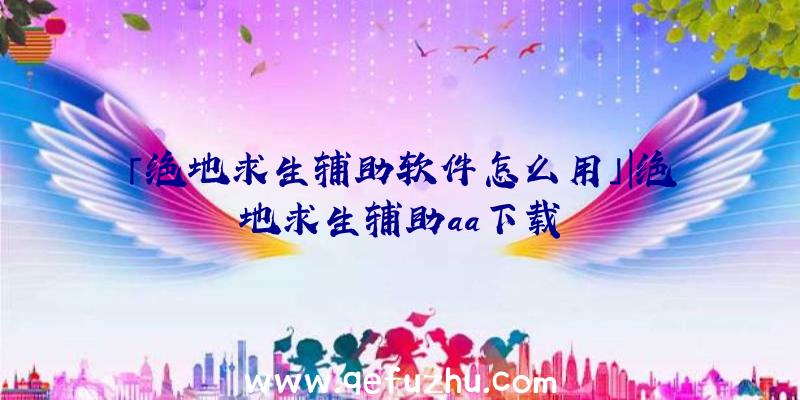 「绝地求生辅助软件怎么用」|绝地求生辅助aa下载